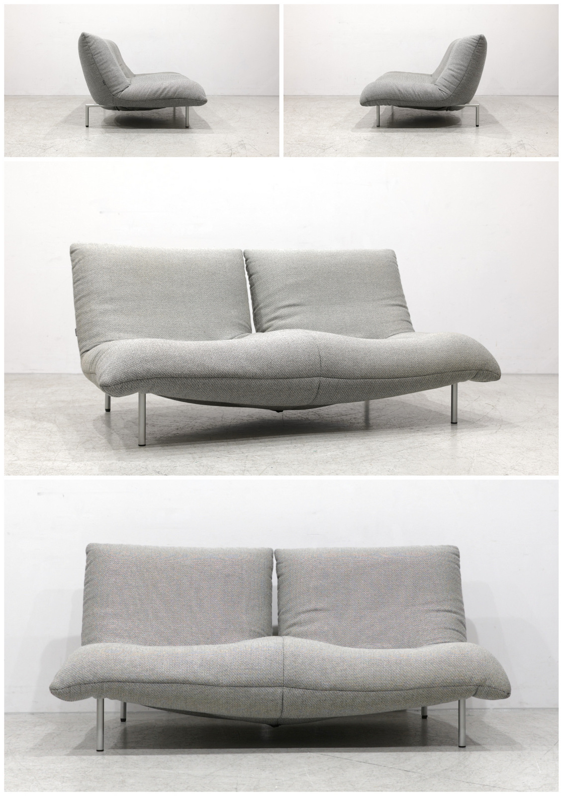 100%新品SALE展示美品 ligne roset/リーンロゼ ROSETNILS 2 ロゼニルス2 3人掛けソファ 約83万 布製